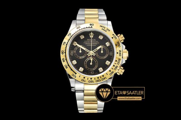 ROLDYT0242B - Daytona 116523 YGSS Black Diam OMF A7750 Mod - 06.jpg